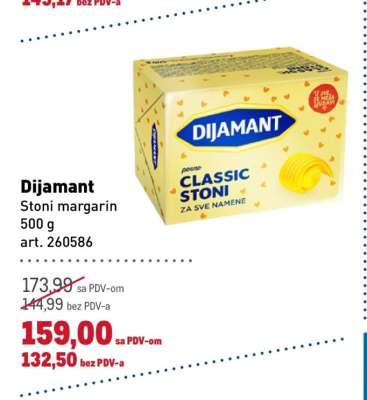 Dijamant Stoni margarin