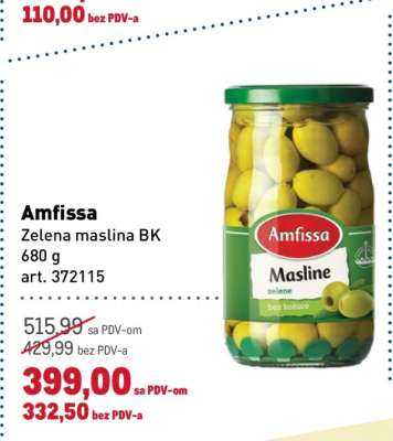 Amfissa Zelena maslina BK