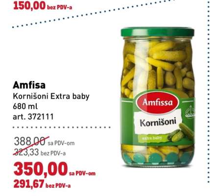Amfisa Kornišoni Extra baby