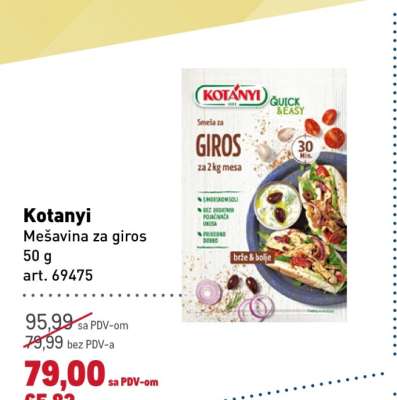 Kotanyi Mešavina za giros