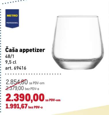 Čaša appetizer