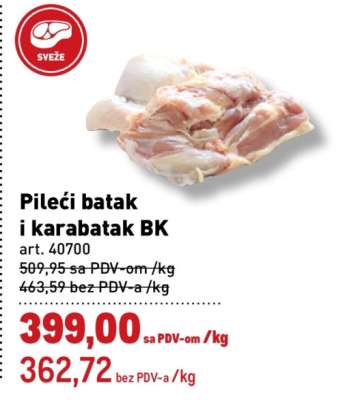 Pileći batak i karabatak BK