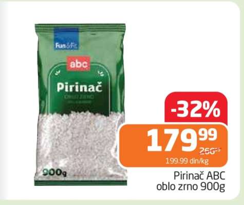 Pirinač ABC oblo zrno 900g