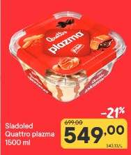 Sladoled Quattro plazma 1500 ml