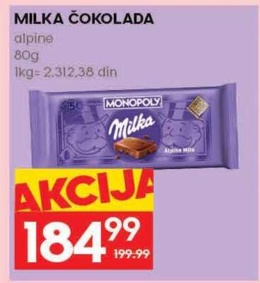 MILKA ČOKOLADA