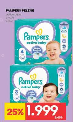 Pampers pelene