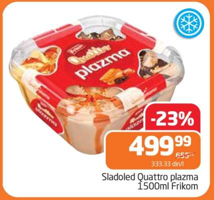 Sladoled Quattro plazma 1500ml Frikom