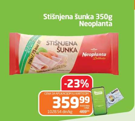 Stišnjena šunka 350g Neoplanta
