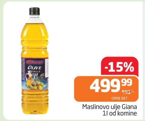 Maslinovo ulje Giana 1l od komine