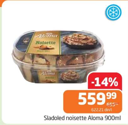 Sladoled noisette Aloma 900ml