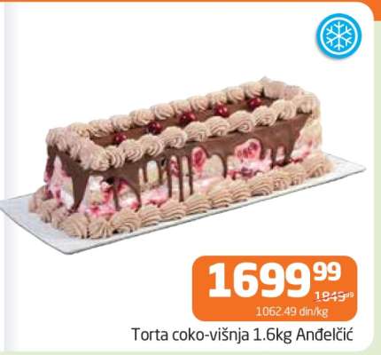 Torta čoko-višnja 1.6kg Anđelić