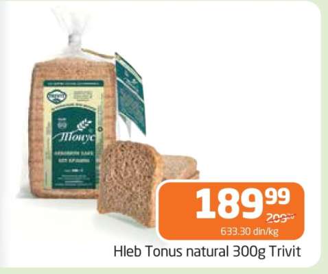 Hleb Tonus natural 300g Trivit