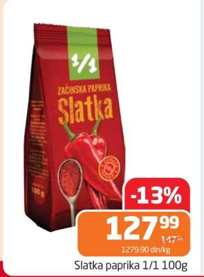 Slatka paprika 1/1 100g