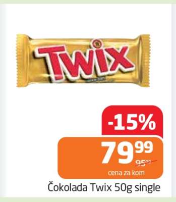 Čokolada Twix 50g single