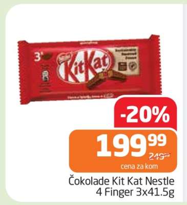 Čokolade Kit Kat Nestle 4 Finger 3x41.5g
