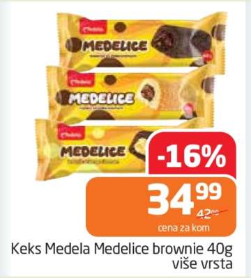 Keks Medela Medelice brownie 40g više vrsta