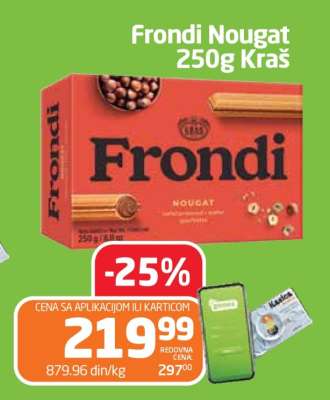 Frondi Nougat 250g Kraš
