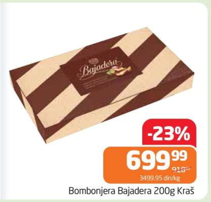 Bombonjera Bajadera 200g Kraš