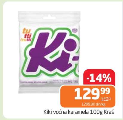 Kiki voćna karamela 100g Kraš