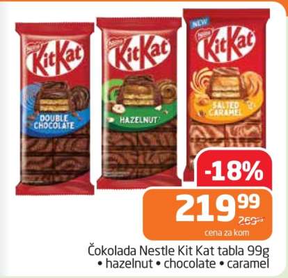 Čokolada Nestle Kit Kat tabla 99g
