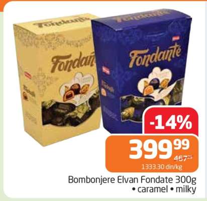 Bombonjere Elvan Fondate 300g