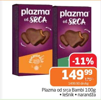 Plazma od srca Bambi 100g