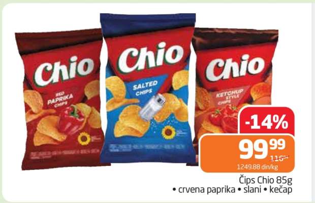 Čips Chio 85g