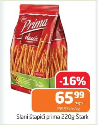 Slani štapići prima 220g Štark