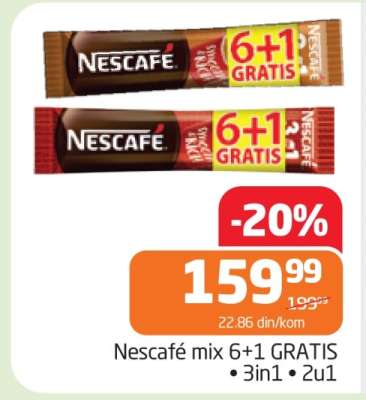 Nescafé mix 6+1 GRATIS