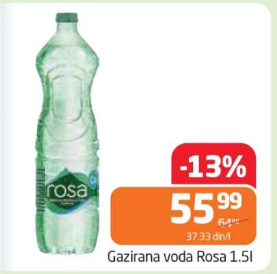 Gazirana voda Rosa 1.5l