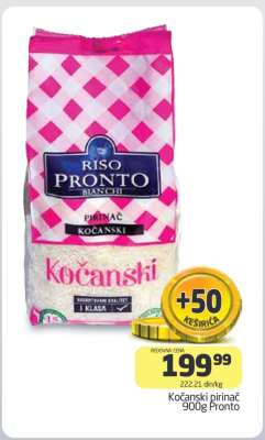 Kočanski pirinač 900g Pronto