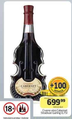 Crveno vino Cabernet Stradivari Garling 0.75l