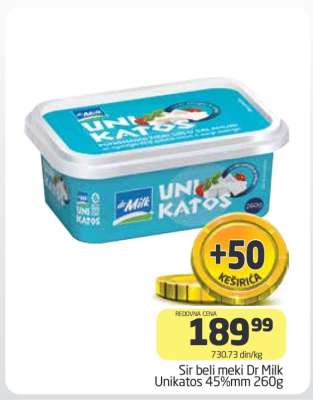 Sir beli meki Dr Milk Unikatos 45%mm 260g