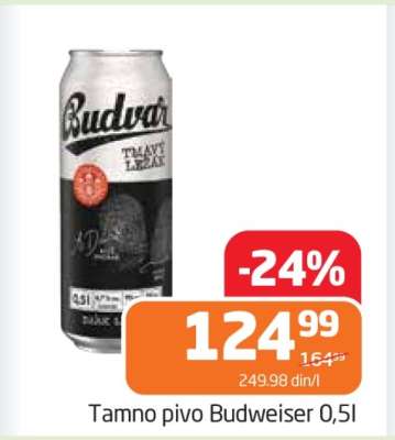 Tamno pivo Budweiser 0.5l