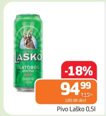 Pivo Laško 0,5l