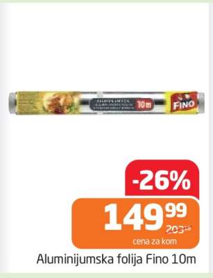 Aluminijumska folija Fino 10m