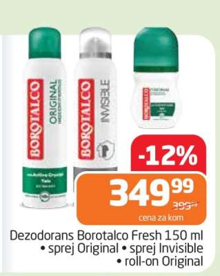 Dezodorans Borotalco Fresh 150 ml