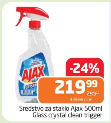 Sredstvo za staklo Ajax 500ml