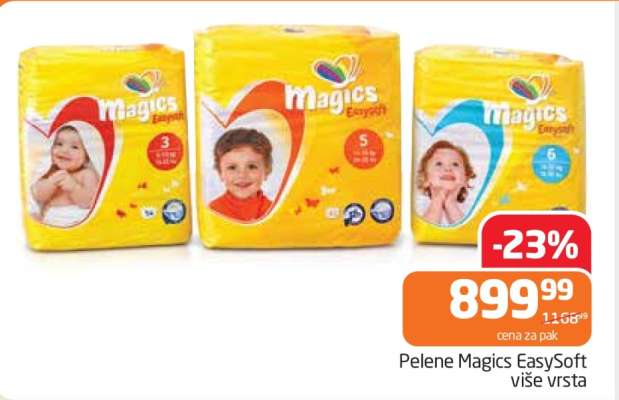 Pelene Magics EasySoft više vrsta