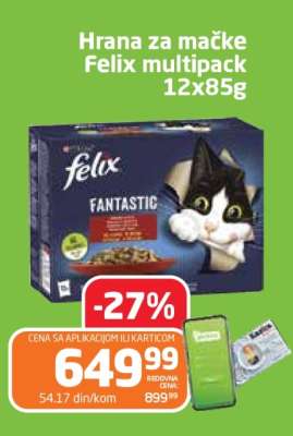 Hrana za mačke Felix multipack 12x85g
