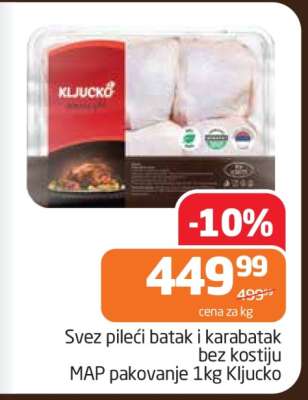 Svez pileći batak i karabatak bez kostiju