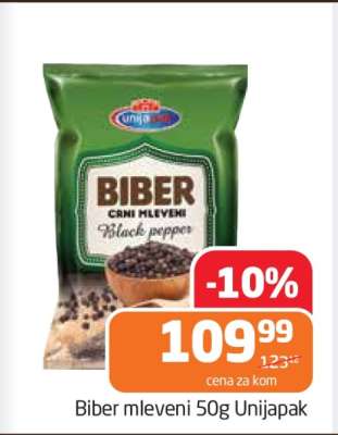 Biber mleveni 50g Unijapak