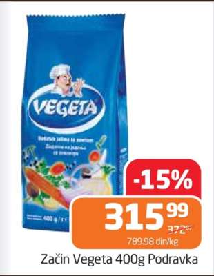 Začin Vegeta 400g, Podravka