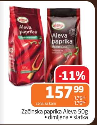 Začinska paprika Aleva 50g