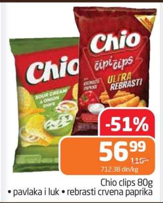 Chio clips 80g