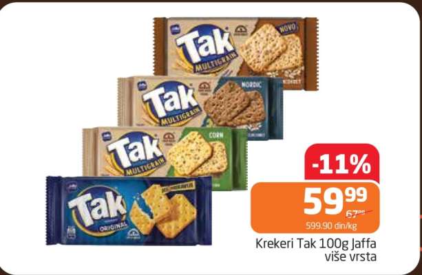 Krekeri Tak 100g Jaffa