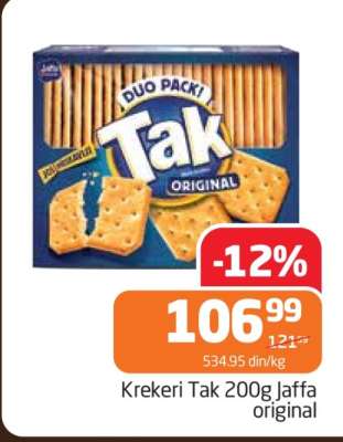 Krekeri Tak 200g Jaffa original