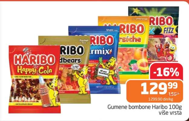 Gumene bombone Haribo 100g