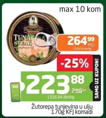 Žutorepa tunjevina u ulju