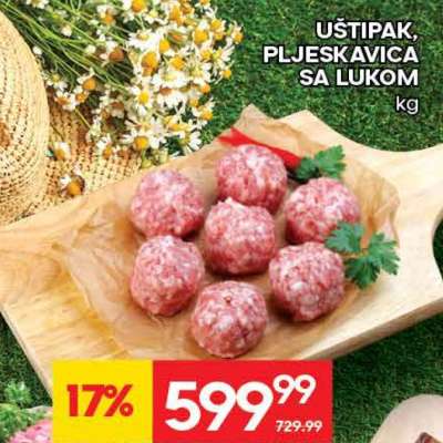 UŠTIPAK, PLJESKAVICA SA LUKOM